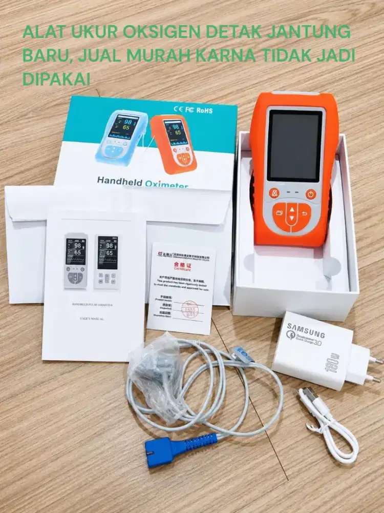 Oximeter handheld pulse oxymeter alat ukur detak jantung oksigen bayi