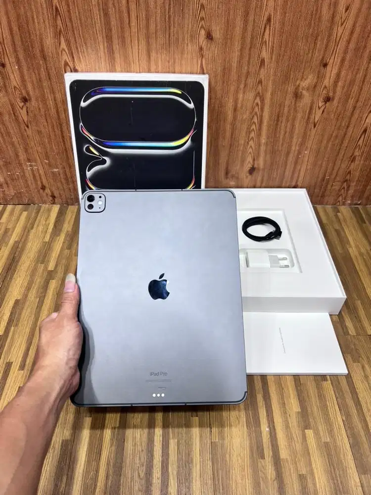 ipad Pro M4 13 inch 512 bh 86% cellular iBox mulus lengkap original