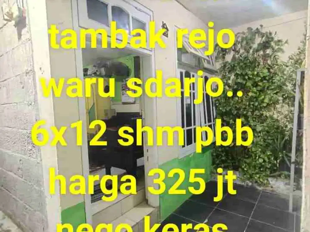 Rumah di tambak rejo dekat surabaya