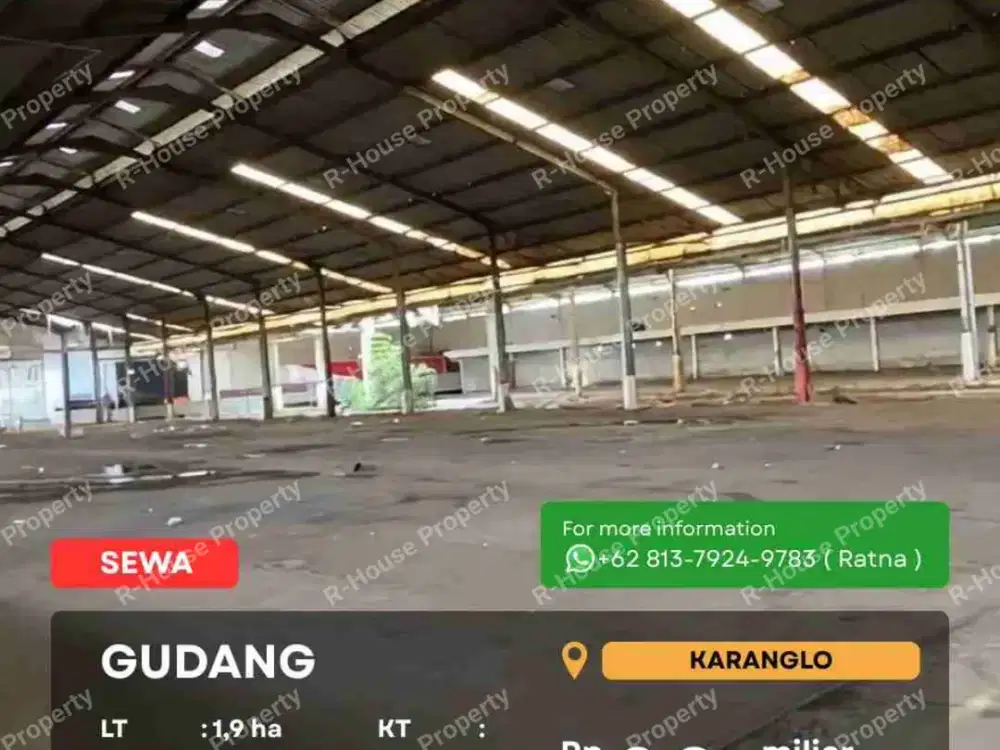 Gudang luas akses kontainer Malang