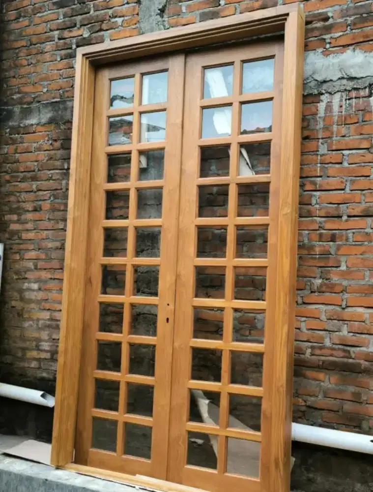 Pintu jati minimalis