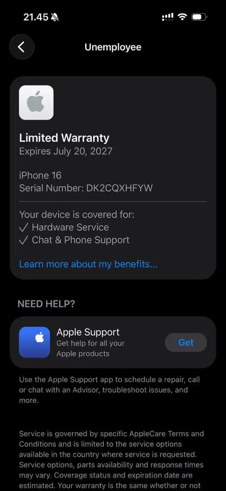 Iphone 16 basic 128gb !!Baru 1 minggu pemakaian!!
