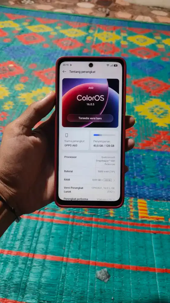 oppo a60 8+8/128 hp kesing