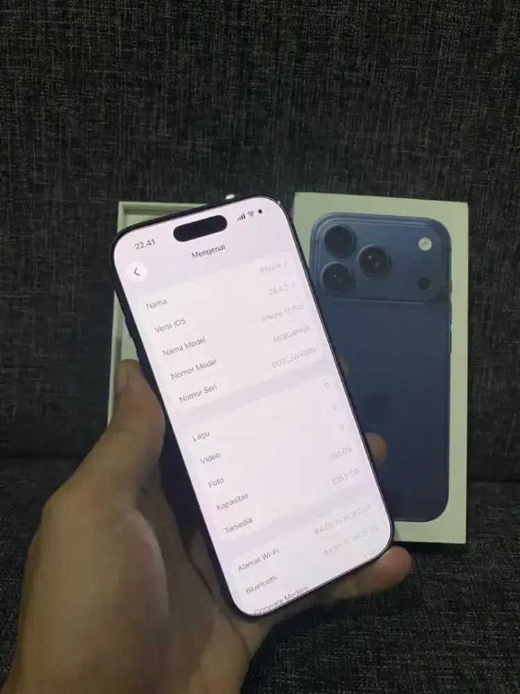 Iphone 17 pro navy 256