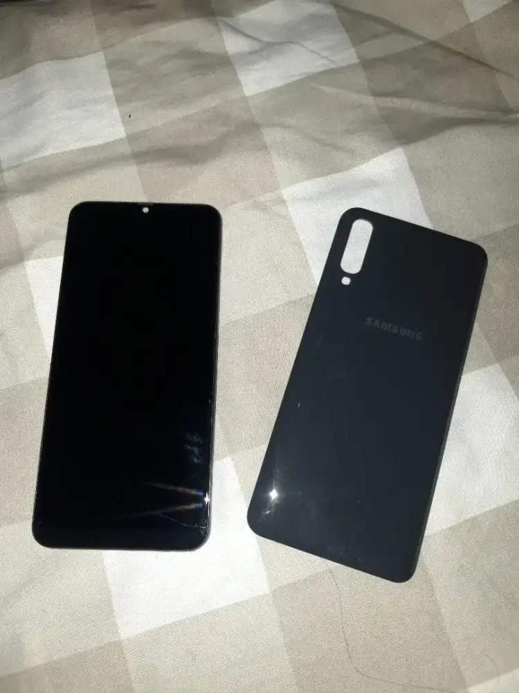 Sparepart samsung a50 LCD/BACKDOOR/PAPAN CHARGER HS MIC/TOMBOL VOLUME