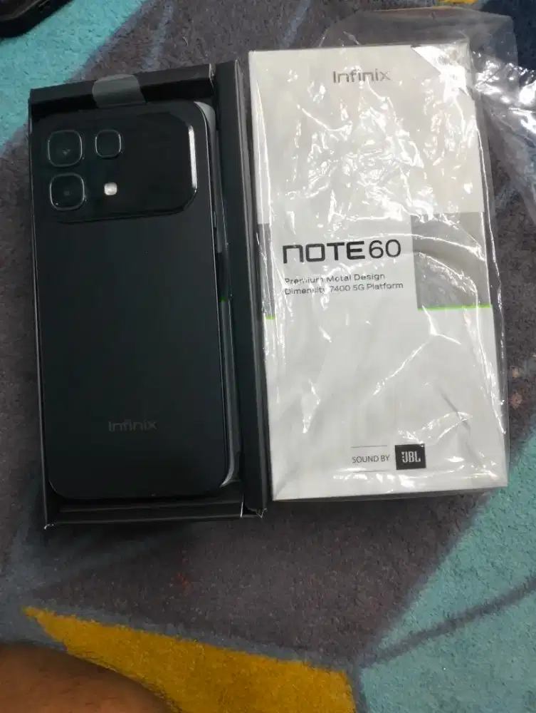 Infinix note 60 5g 8/256 gb full set mulus