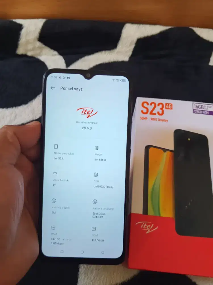 Itel S23 ram 8/128