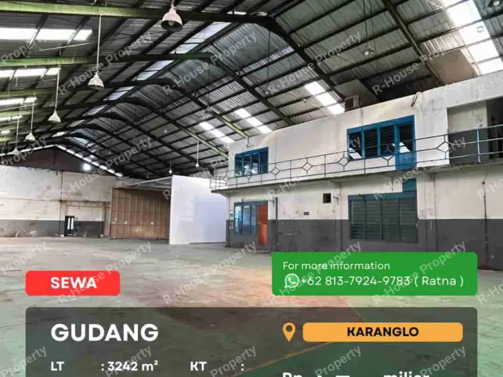 Gudang luas akses kontainer Malang