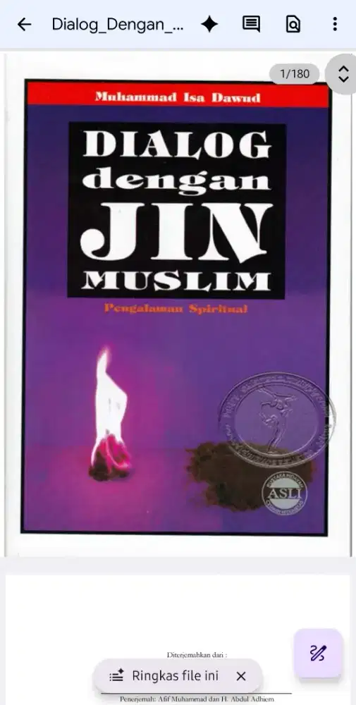 Ebook Dialog dengan Jin Muslim