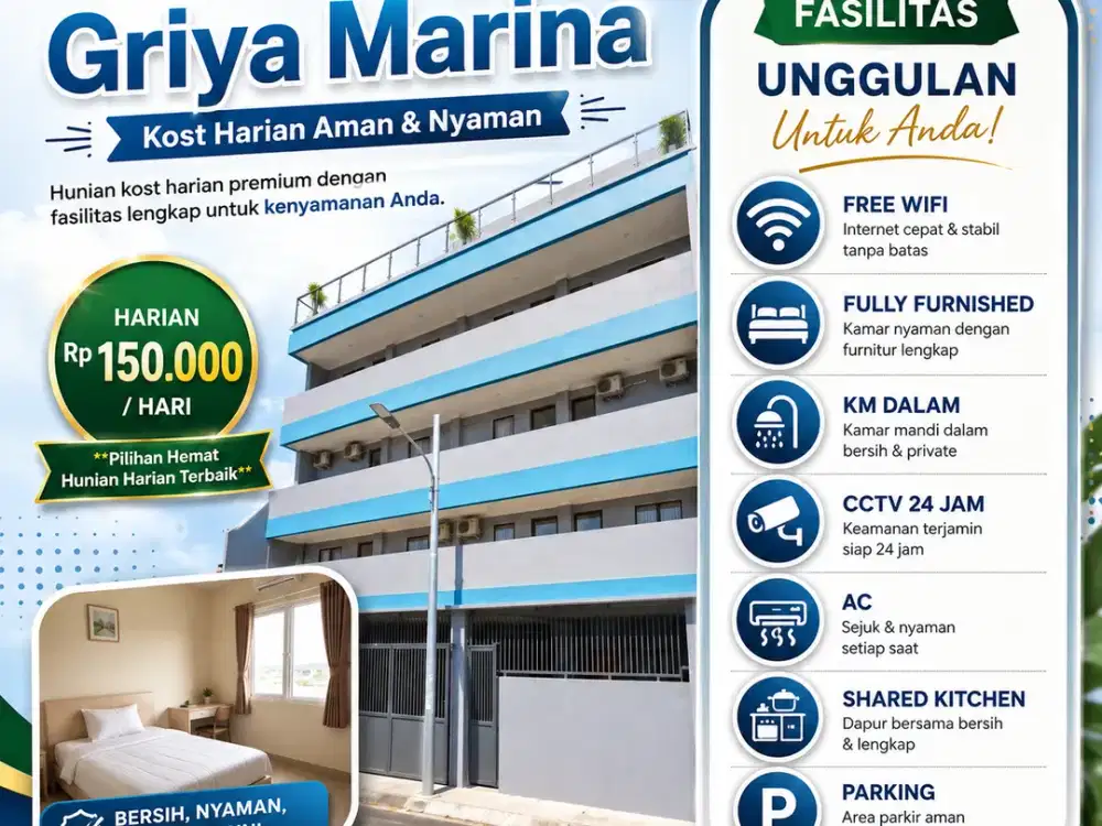 Cari KOST HARIAN Di Tomang Grogol ? Di Griya Elok – Pilihan Tepat Untuk Istirahat Anda Cuma 150rb/Hari BOOK NOW!!