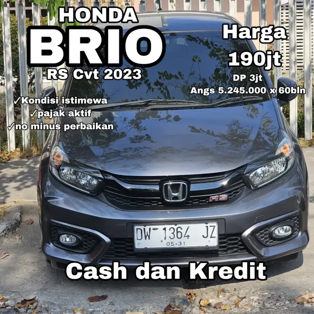 Dp 3jt!! Brio RS Cvt Abu2 2023