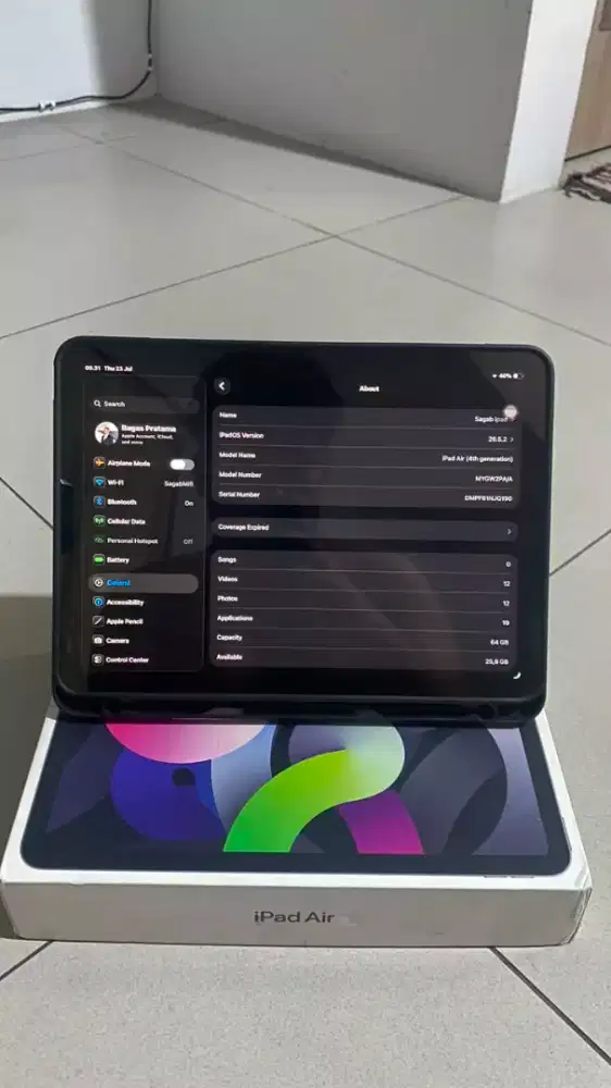 Ipad air gen 4 wifi + cell ibox