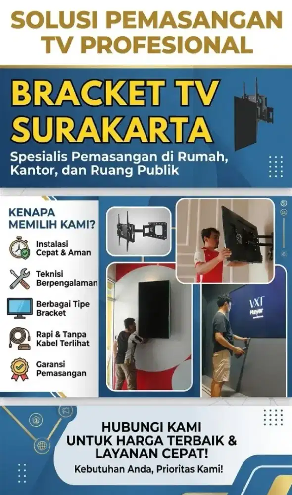 Promo sak pasange - Bracket tv / Braket tv (selama persediaan ada)