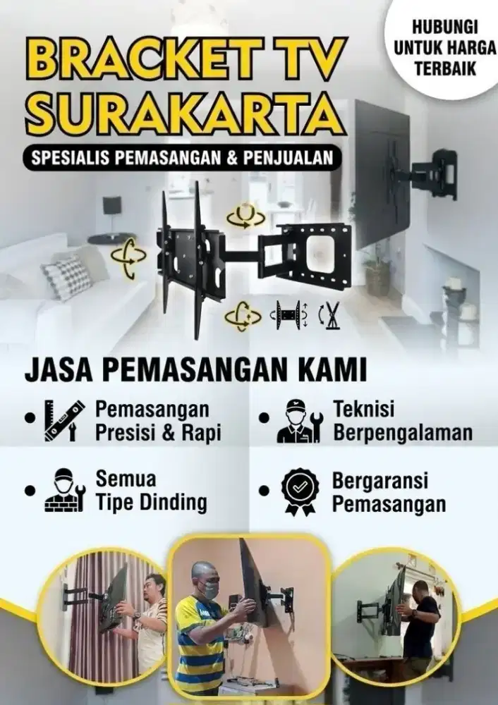 BRACKET TV TELESCOPIC (Lokal dan Import) - Braket