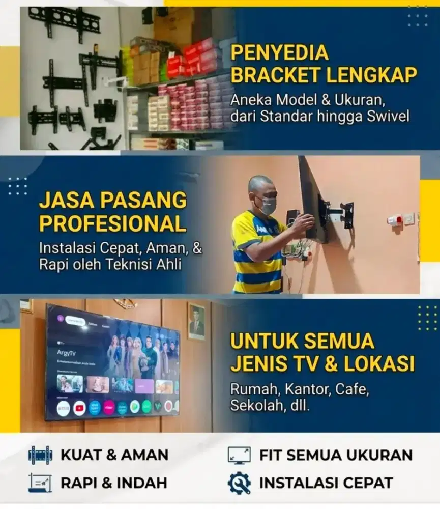 Jual Bracket tv Solo dan Pasang (Braket / Breket)