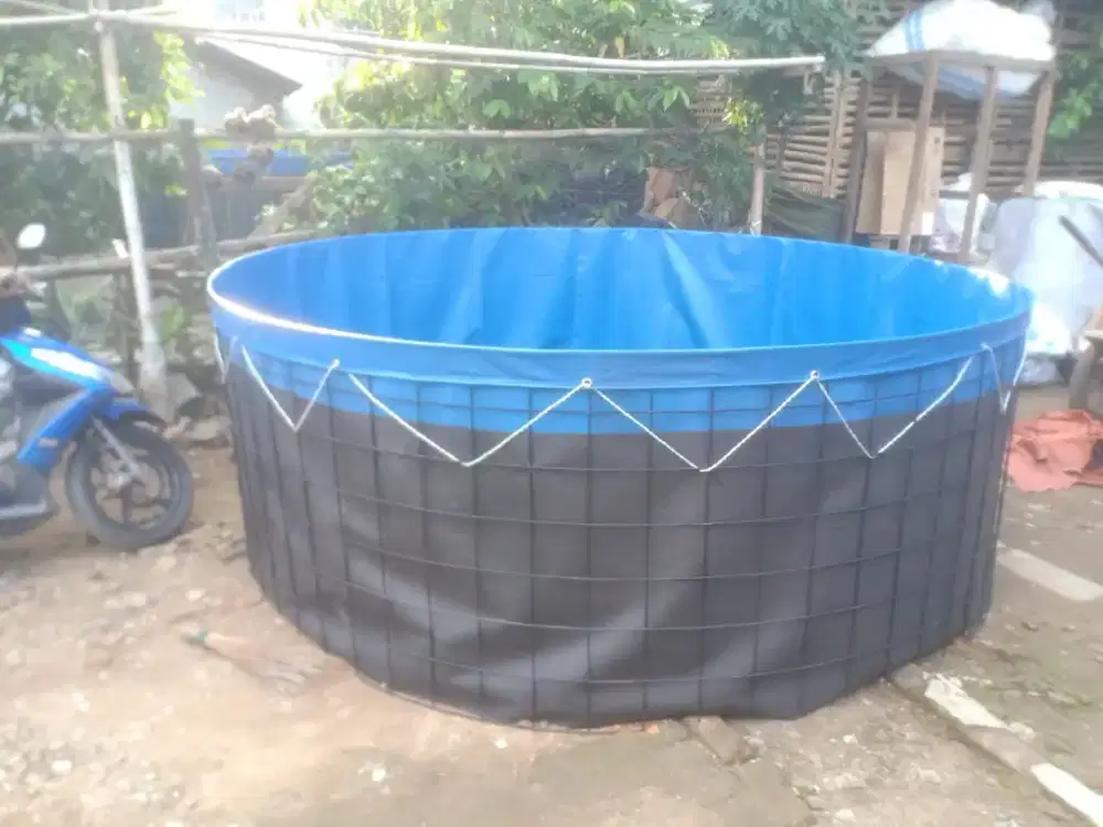 Kolam Bundar Terpal Orchid Asli