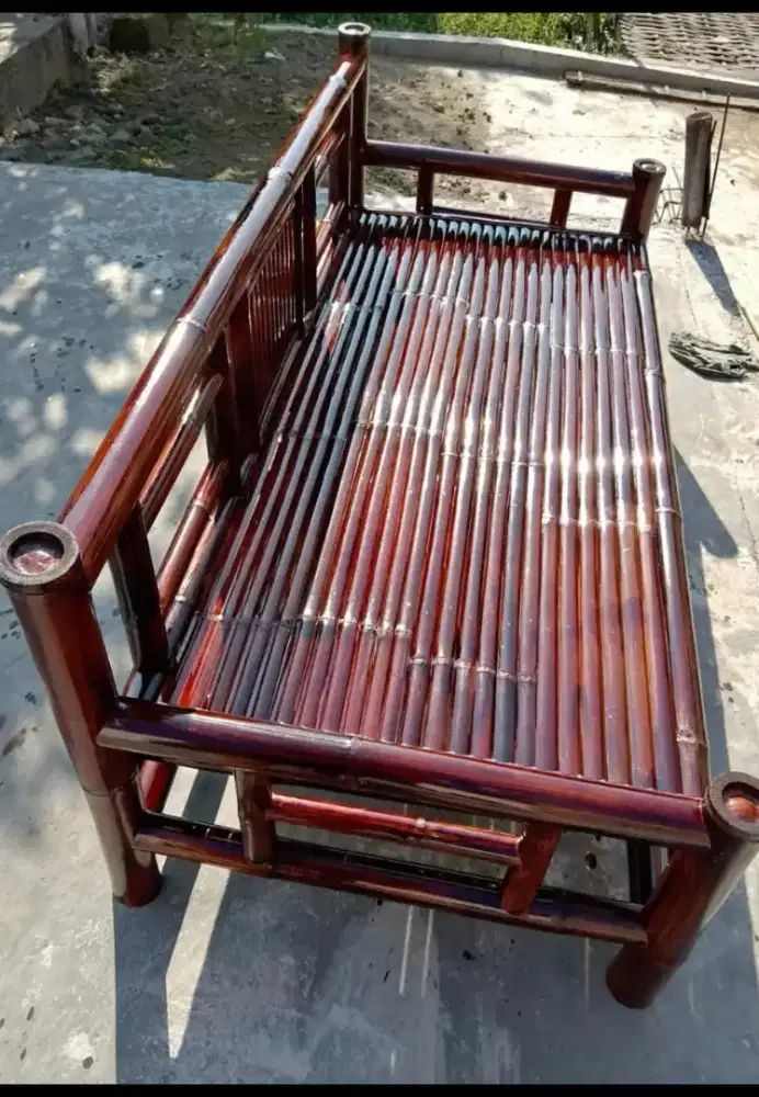 Bale2 bambu,kursi bambu 1set,amben bayang