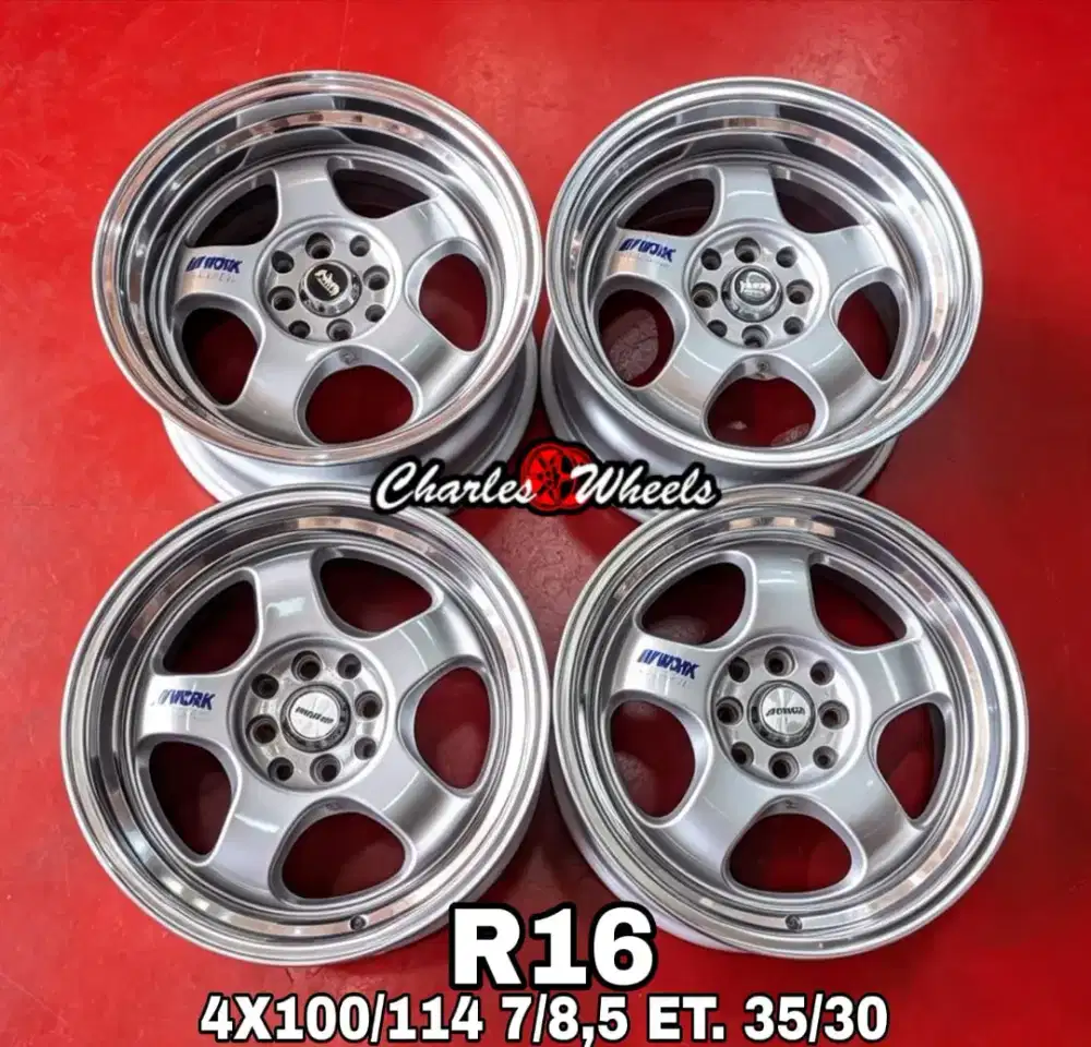 Jual velg wm r16 4x100 4x114,3 avanza livina yaris vios dll
