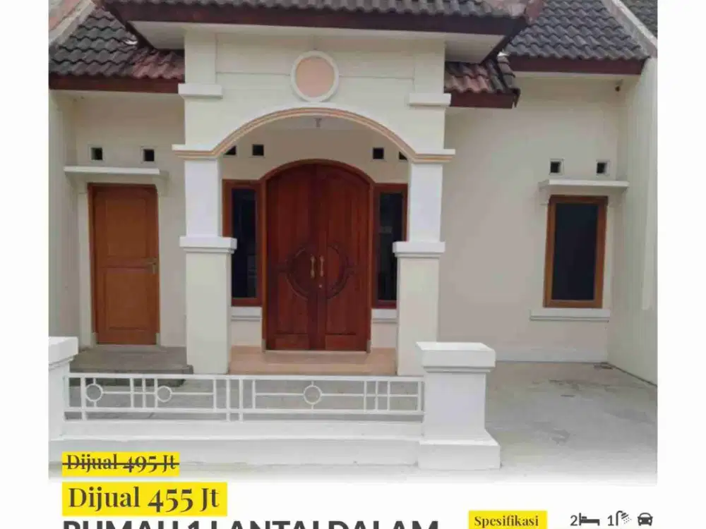 dijual rumah 1 lantai diperum permata Hijau bangunharjo sewon bantul yogya.