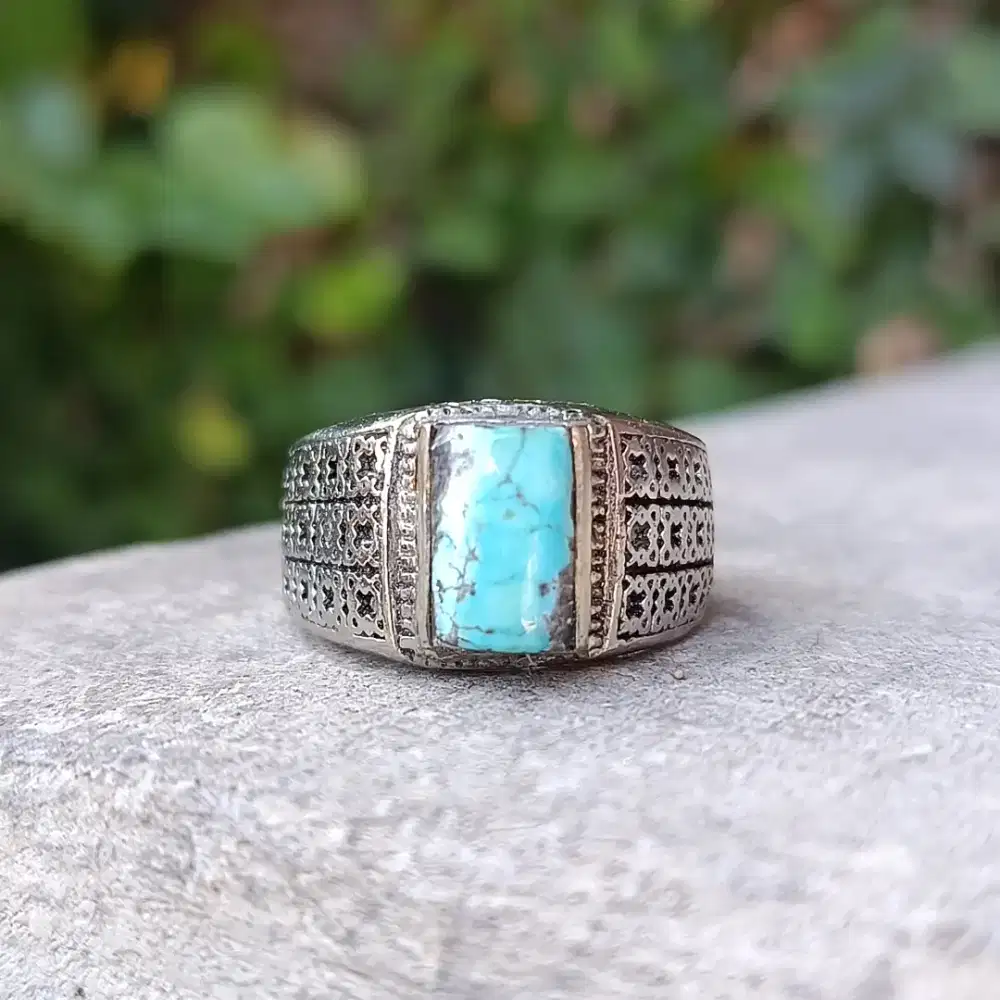 Cincin Batu Pirus Persia Fancy