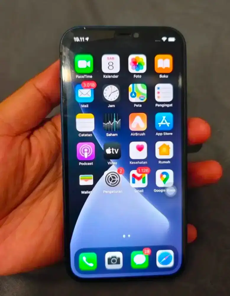 dijual iphone 12blue 128gb