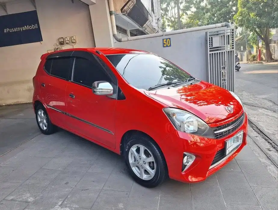 KM 74RB AGYA 1.0 G MANUAL 2016 TOYOTA M/T MERAH ayla calya