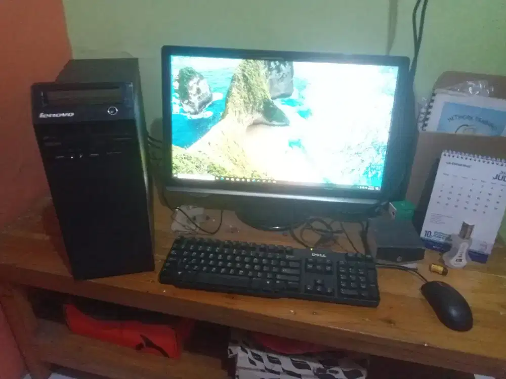 PC Lenovo core i5 monitor 24 inch