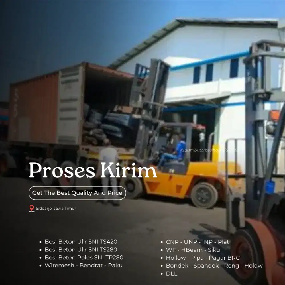 Jual besi beton, wiremesh, cnp, unp, holow dan lain lain