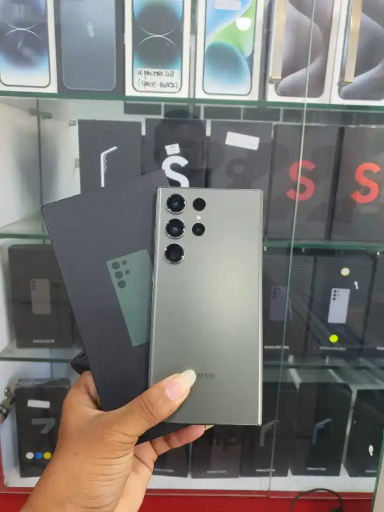 Samsung S23 ultra 12/512gb green mlus lengkap