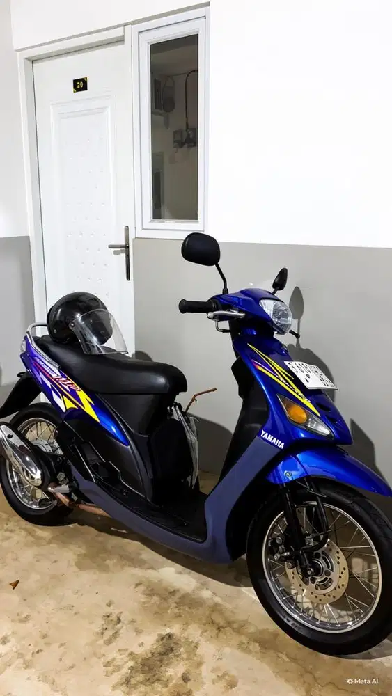 MIO SPORTY 2007 asli hitam ubah ke biru