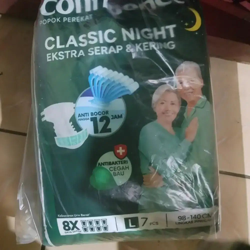Pampers orang tua ukuran l baru