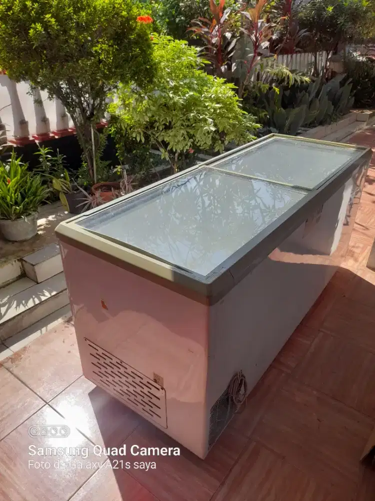 Jual freezer second sliding glass Star Cool