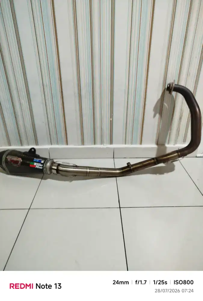 Knalpot r9 karbon full syestem header merk Drag
