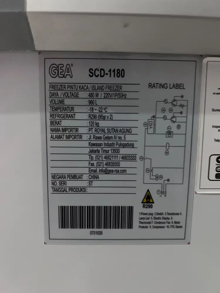 Dijual GEA Island Freezer SCD-1180