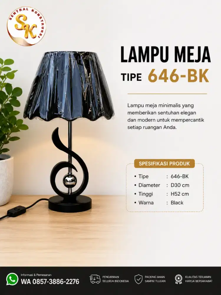 Lampu Meja Minimalis Modern