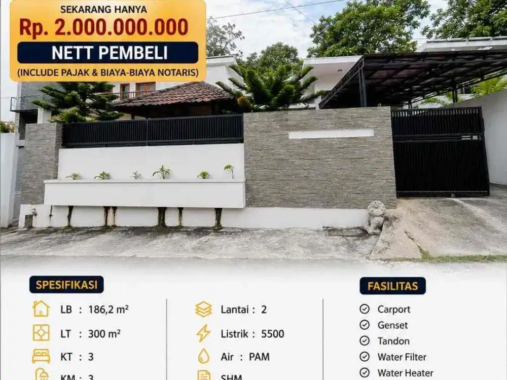 Dijual rumah di pupuk