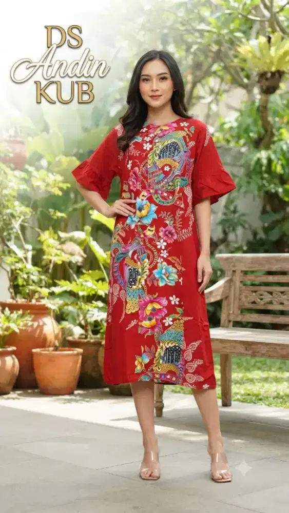 Daster Kencana Ungu label Biru