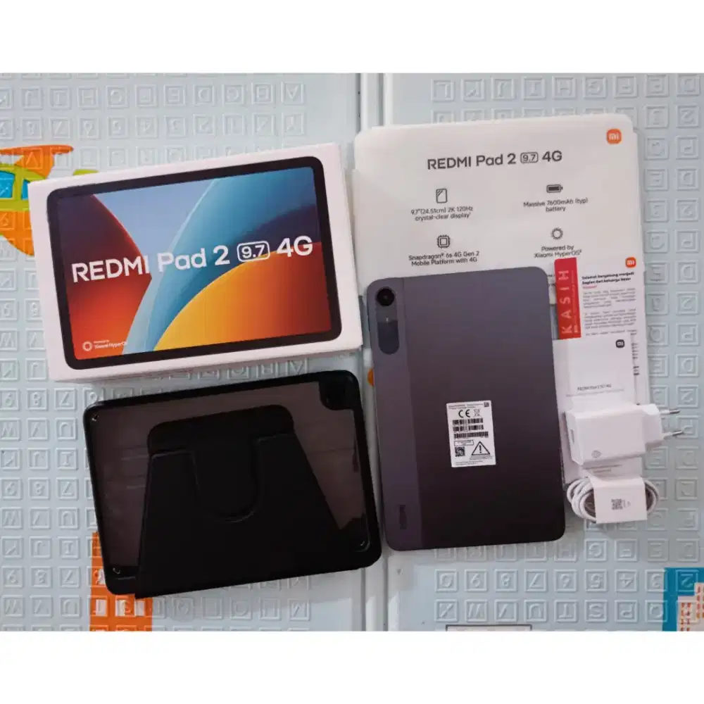 REDMI Pad 2 9.7 4G LTE Gray 4/128 Baru 1 Minggu. Kondisi Like New