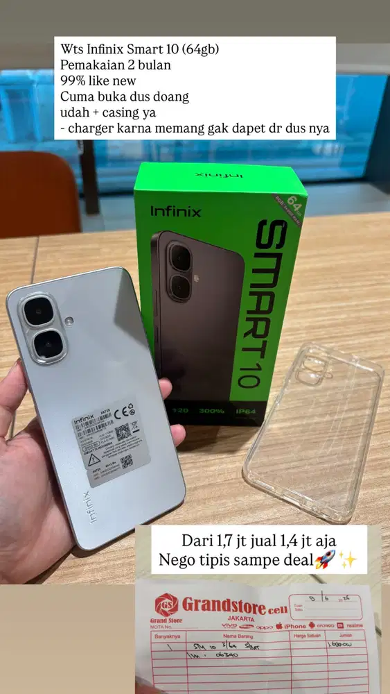 Jual Infinix Smart 10 (64 GB)