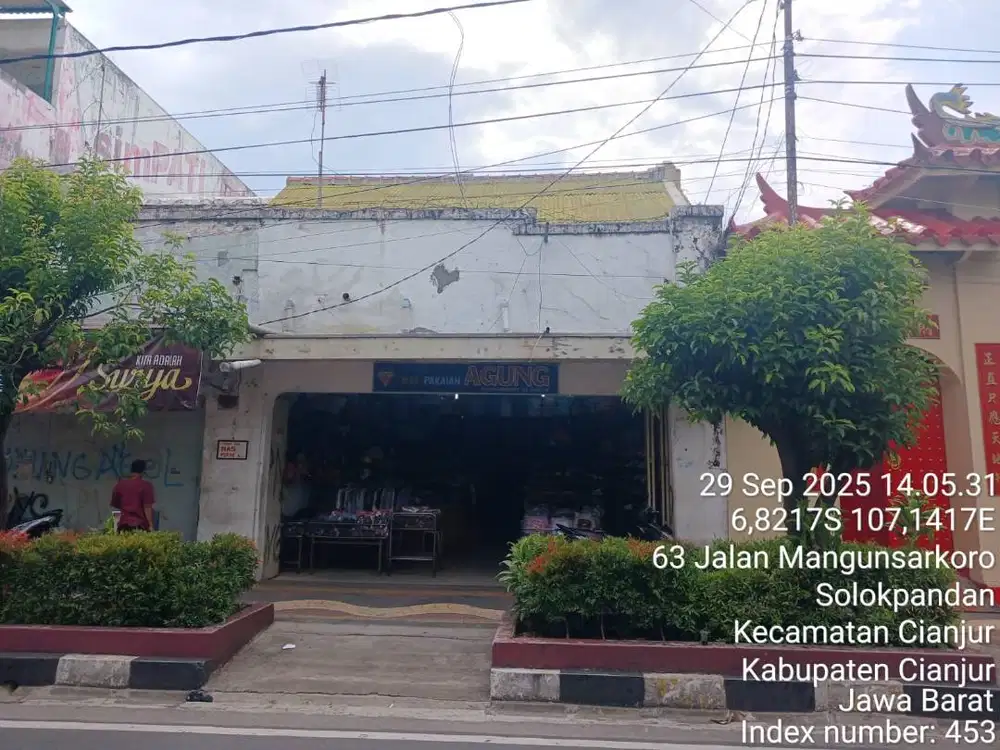 DIJUAL TOKO DI PUSAT KOTA CIANJUR