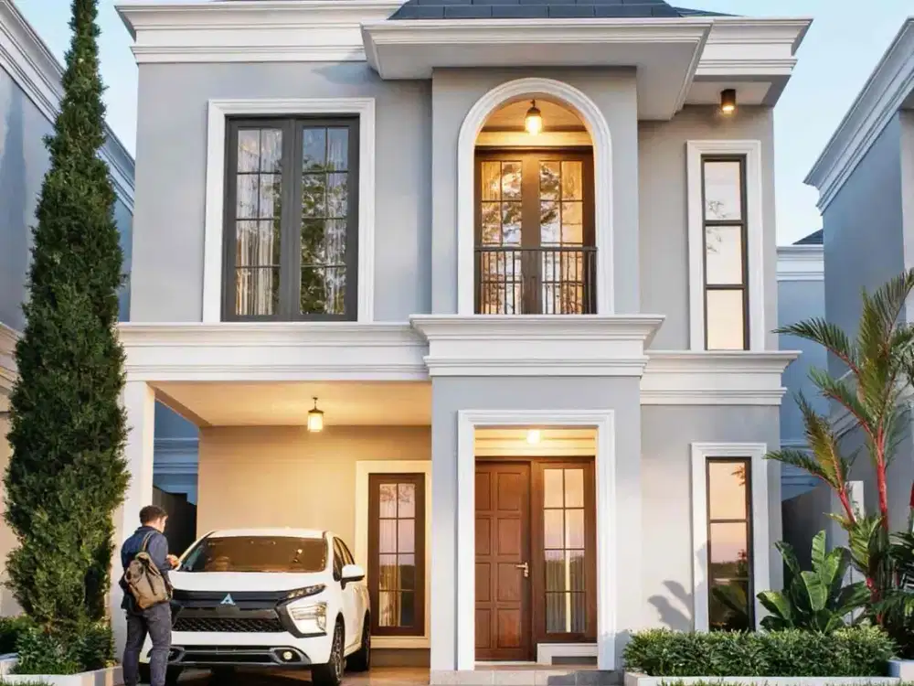 Rumah Villa Mewah Batu Dekat Wisata View Pegunungan