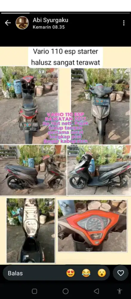 Honda vario110 esp starter halus