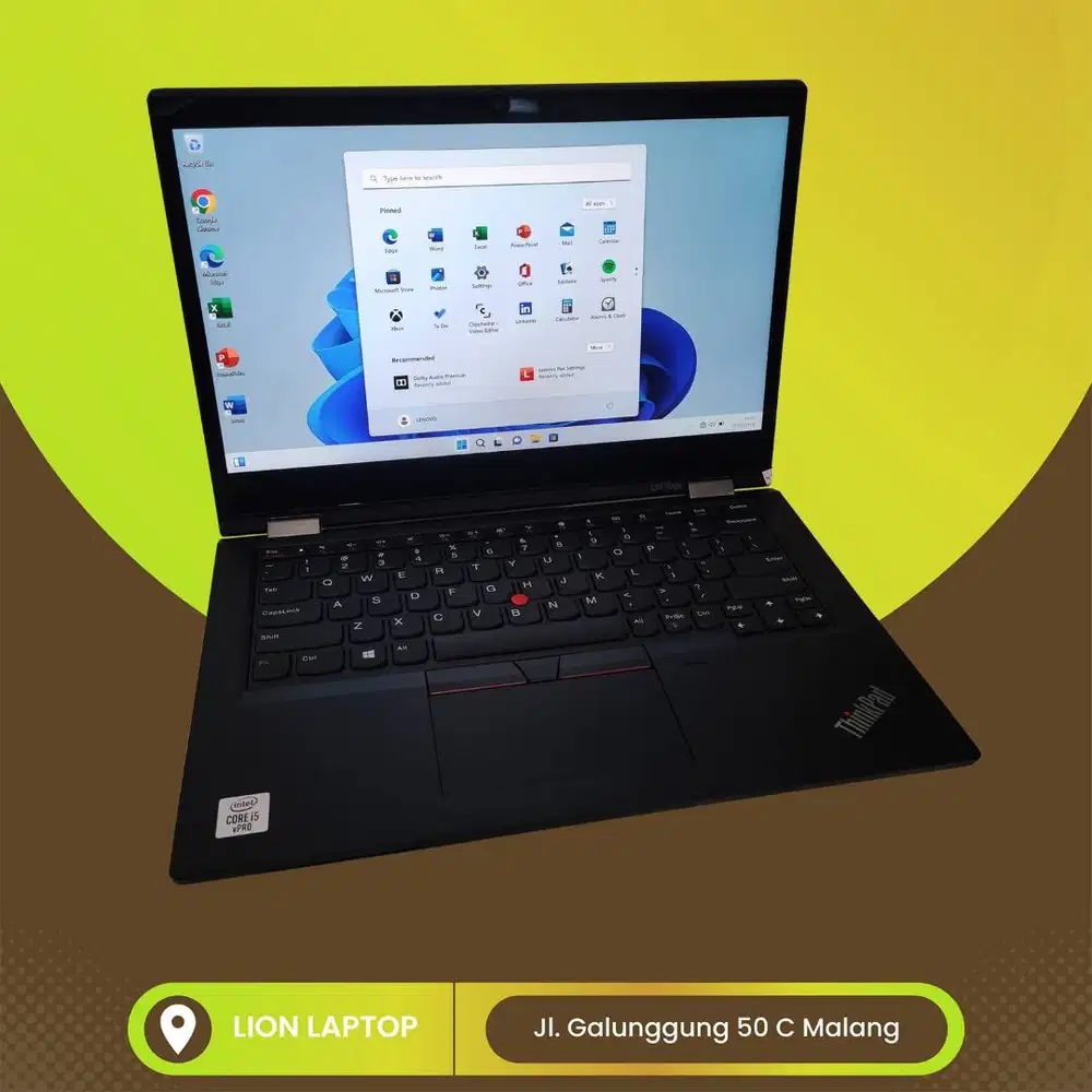 RAM 16GB Core i5 Gen10 Flip 360° SSD 256GB Lenovo Thinkpad YOGA L13 [2