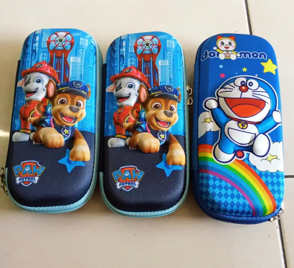 Kotak pensil 3D anak cowo motif paw patrol