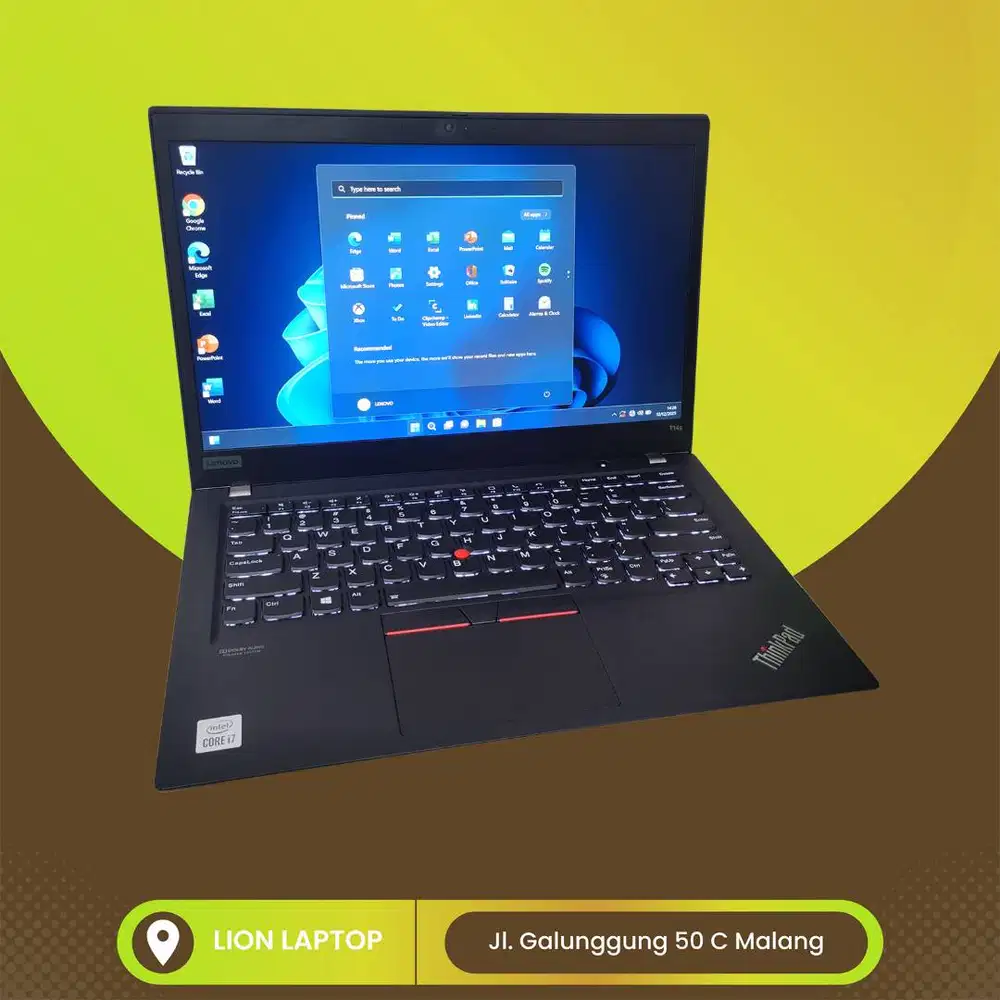 RAM 16GB Core i7 Gen 10 Slim SSD 256GB Lenovo Thinkpad T14S [28|07]