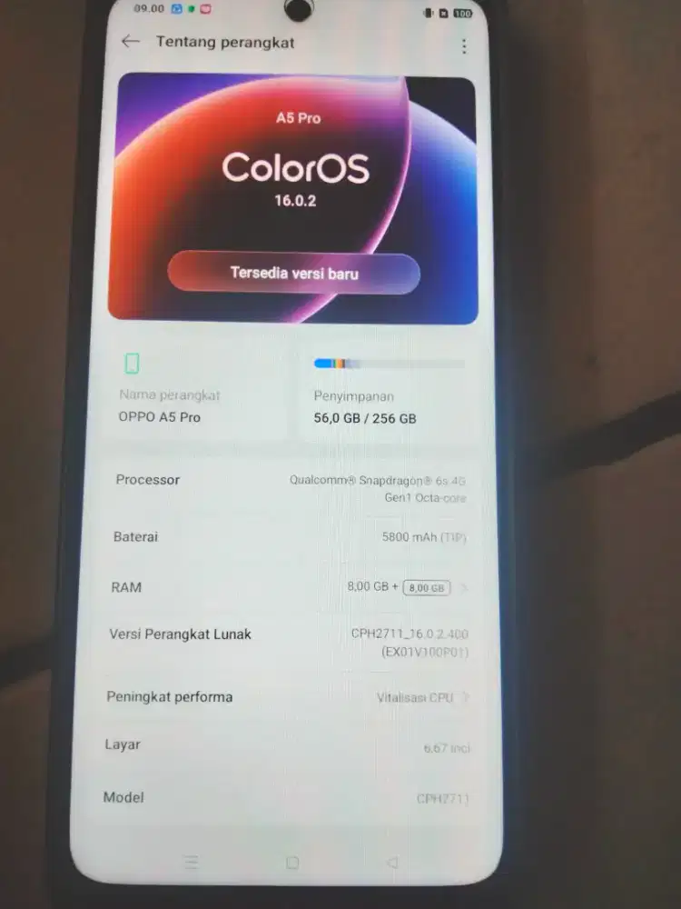 Jual hp oppo A5 pro 4G ram 8gb/256gb