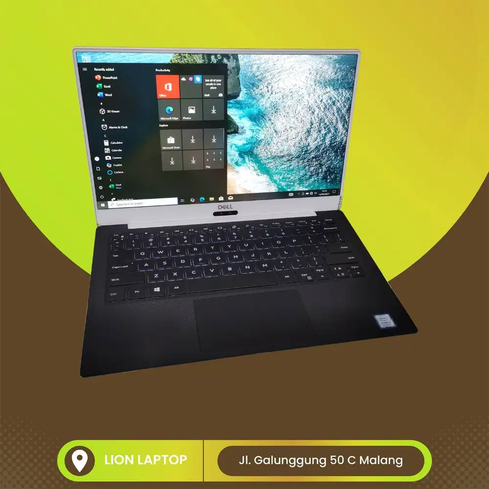 Slim & Ringan Core i5 RAM 8 SSD 256 DELL XPS 13 9370 [28|07]