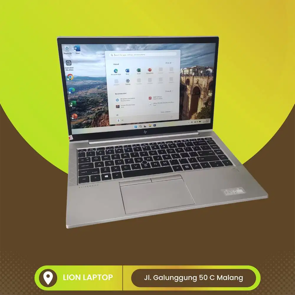 RAM 16GB Ryzen 5 SSD 256GB Slim Alumium HP Elitebook 845 G7 [28|07]