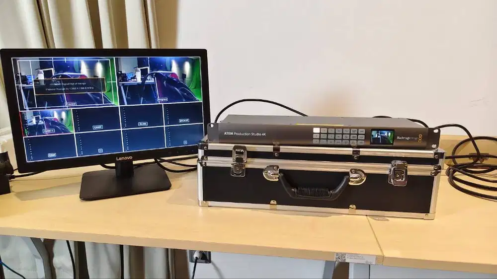 Dijual Blackmagic ATEM Production Studio 4k  kondisi Normal, Input 4 H