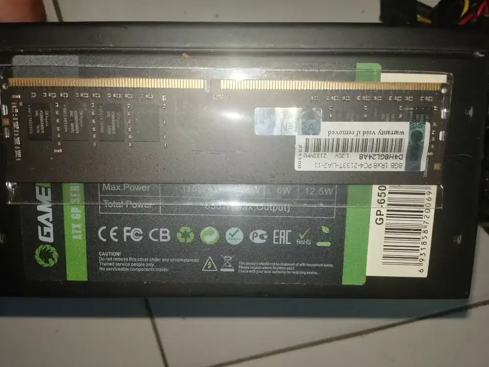 Ram ddr 4 8gb vgen baru